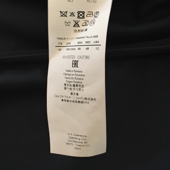 Armani Collezioni Navy blazer - Picture 8 of 8